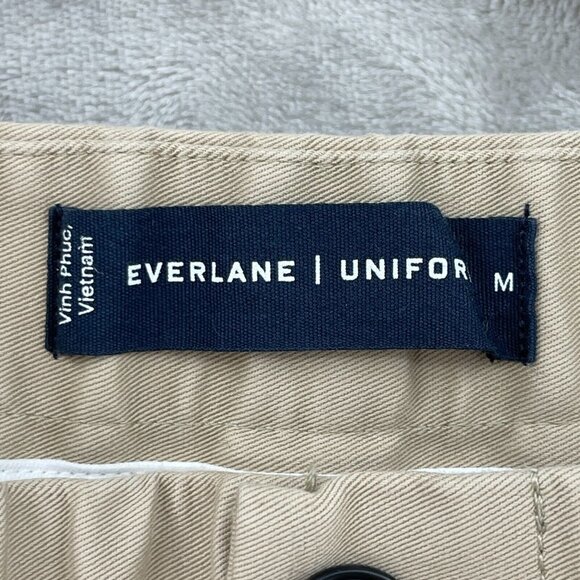 Everlane The Pull On Performance Chino Short 7" Tan Beige Elastic Waist - Picture 5 of 11